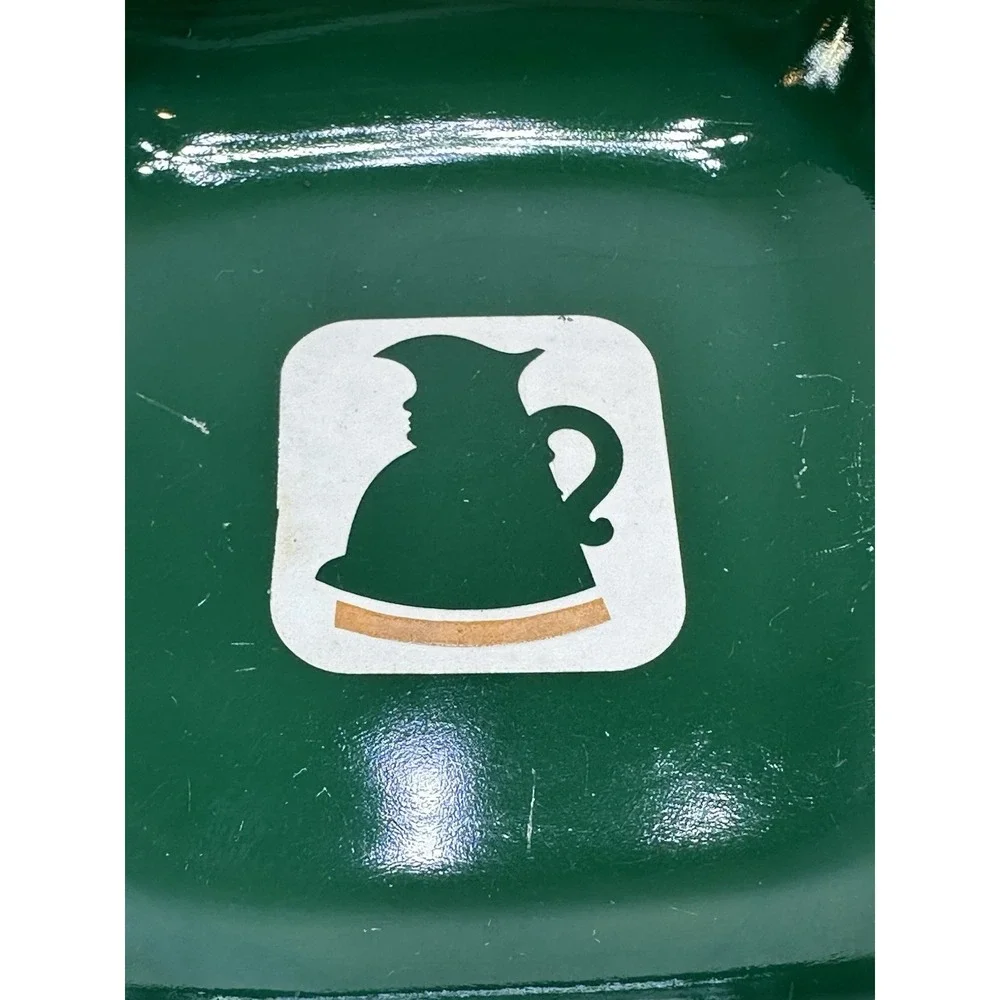Vintage CHARRINGTON Toby Best Ale‎ Green Glass Heavy Ashtray Barware
